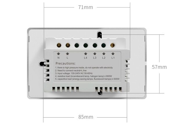 Smart Light Switch 1gang ZigBee N+L line US alexa smart switch - Image 29