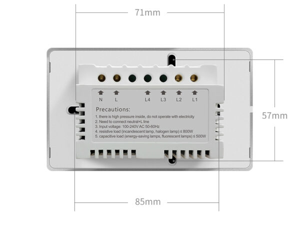 Smart Light Switch 2gang ZigBee N+L line US alexa smart switch - Image 29