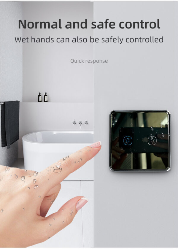 Smart Light Switch 1 gang No neutral ZigBee Single L line EU/UK homekit smart switch - Image 11