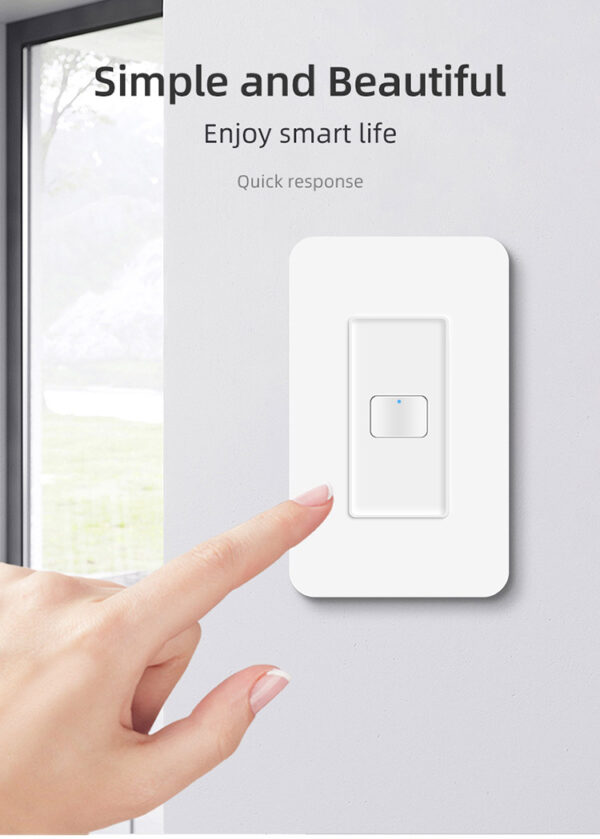 Smart Light Switch 1gang No neutral ZigBee N+L line & L line US alexa smart switch - Image 11