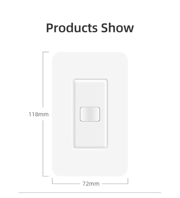 Smart Light Switch 1gang No neutral ZigBee N+L line & L line US alexa smart switch - Image 14