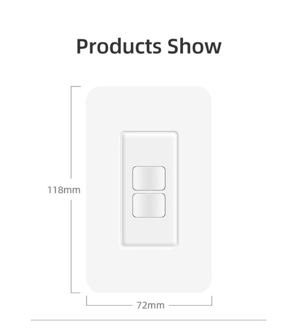 Smart Light Switch 2gang No neutral ZigBee N+L line & L line US alexa smart switch - Image 18