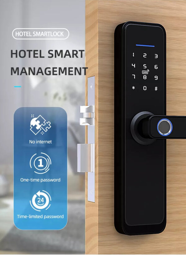 Smart Wi-Fi Wooden door lock - Image 8