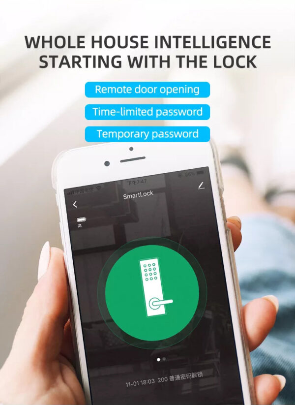Smart Wi-Fi Wooden door lock - Image 9