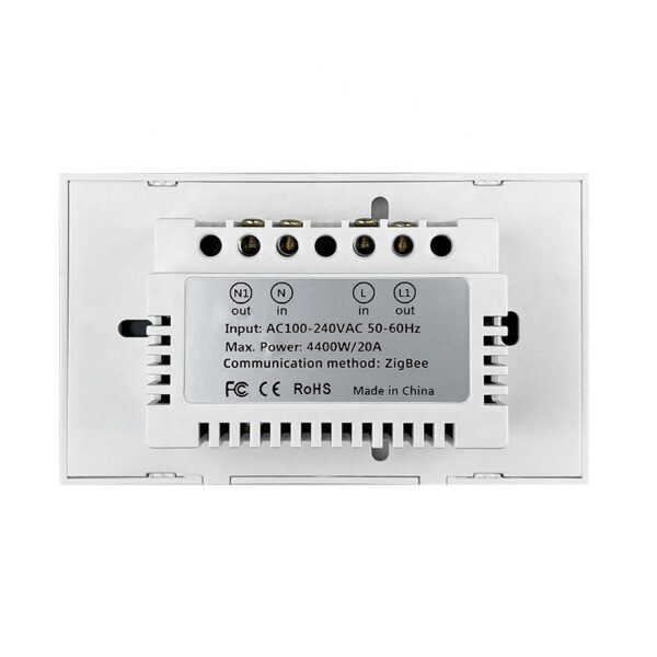 ZigBee Smart Water Heater Switch 3gang N+Lline US smart network switch - Image 4