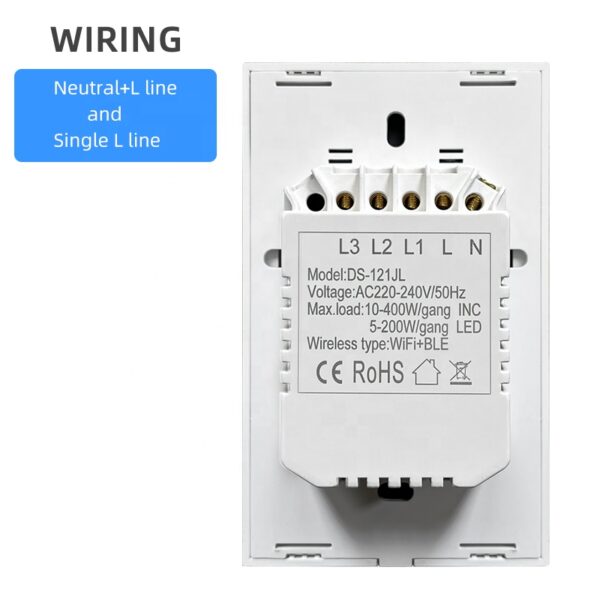 Smart Light Switch 3gang WiFi N+Lline & L line US smart switch alexa - Image 4