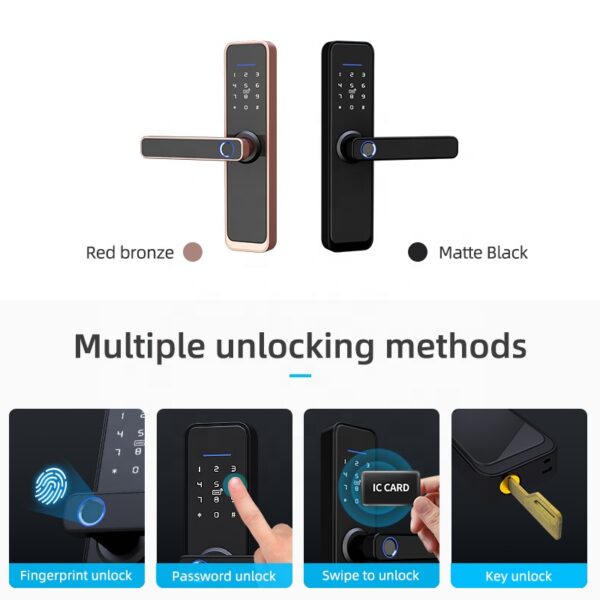 Smart Wi-Fi Wooden door lock - Image 4