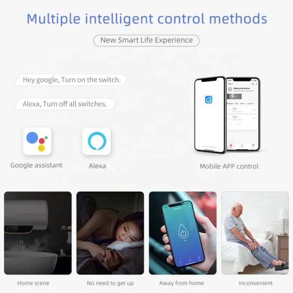 Smart Water Heater Switch 1gang Wi-Fi N+Lline US smart light switch google home - Image 5