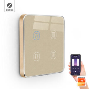 Smart Curtain Switch 4gang ZigBee N+Lline EU/UK 4 gang smart switch