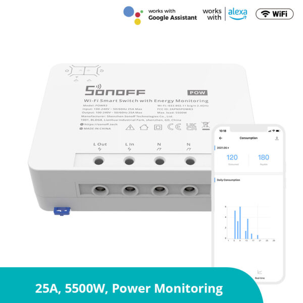 SONOFF POWR3 High Power Smart Switch