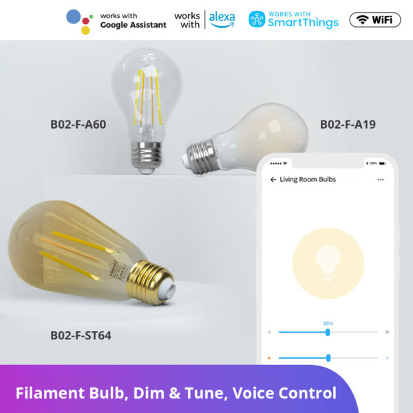 SONOFF B02-F Smart Wi-Fi LED Filament Bulb