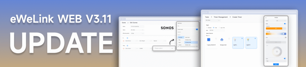 eWeLink WEB V3.11 – Manage your Timers on WEB